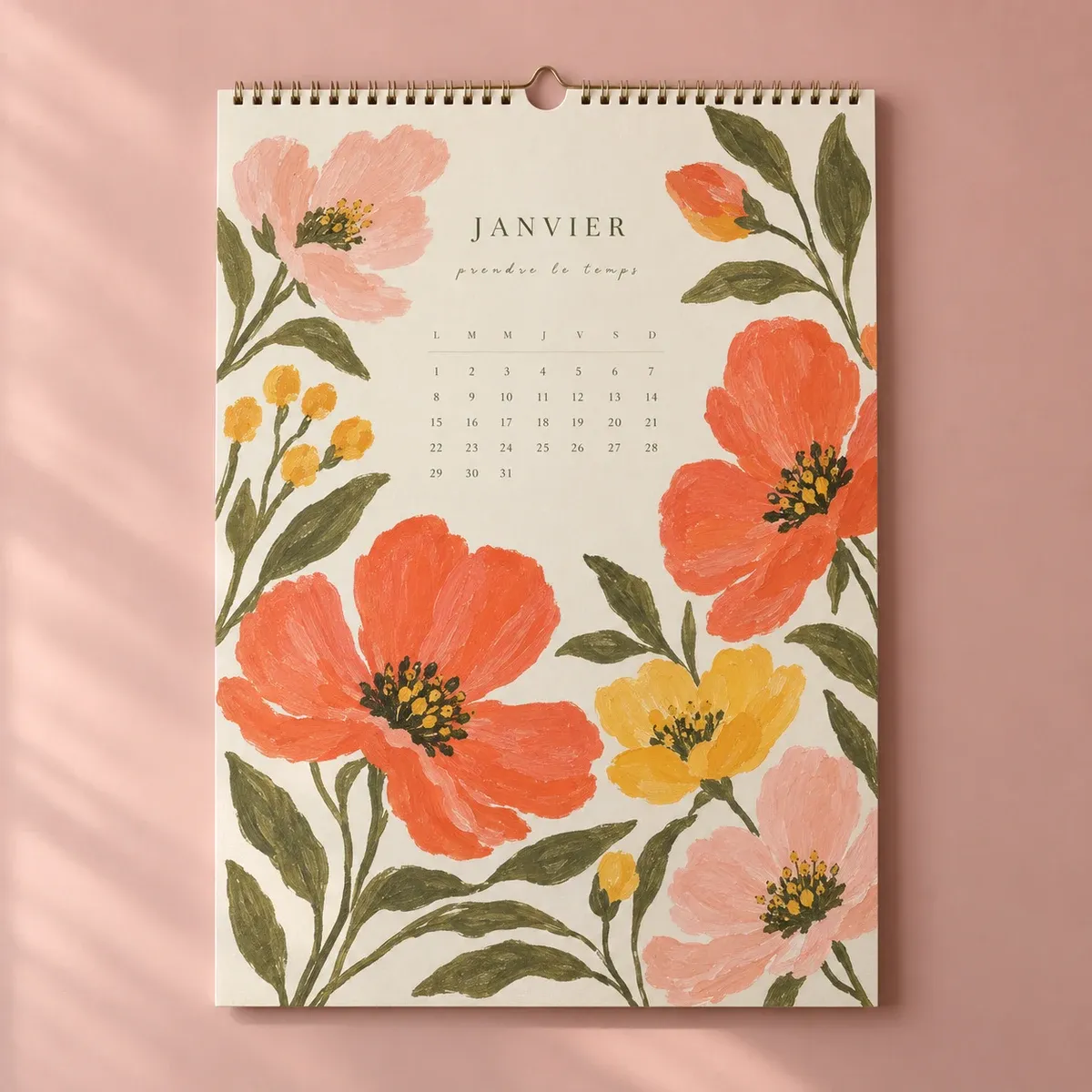 Calendrier perpétuel — visuel illustratif à remplacer par la photo du produit